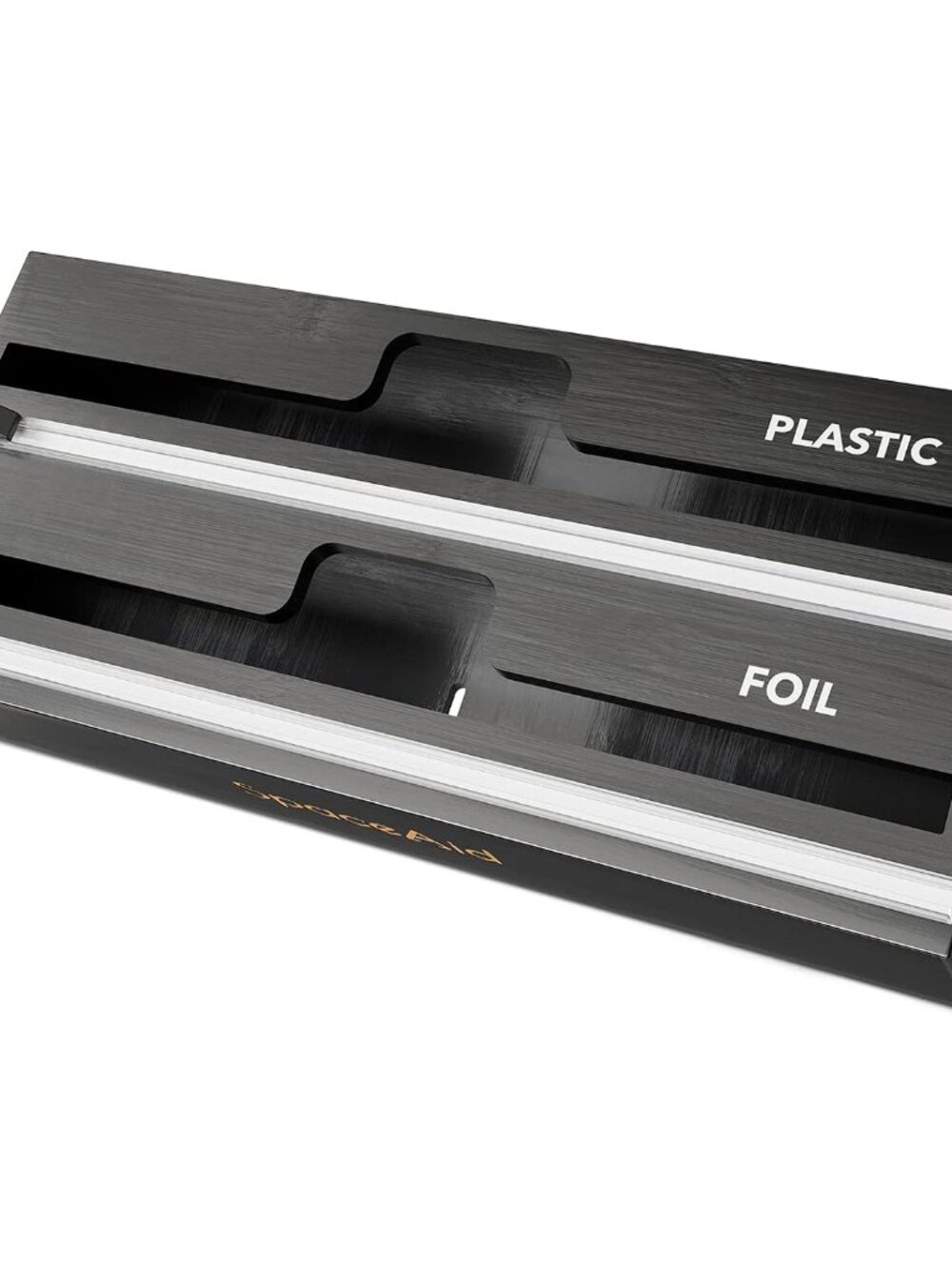 WrapNeat 2 in 1 Wrap Organizer with Cutter and Labels, Plastic Wrap, Aluminum Fo